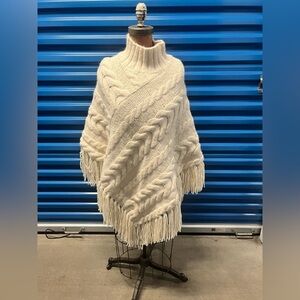 POLO Ralph Lauren Poncho NWT Hand Knit Alpaca Women’s Size M/L
